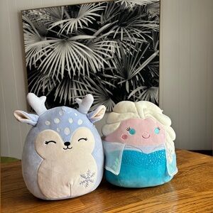Squishmallows 10” Plush Lot Elsa Frozen & Winter Reindeer Valentine’s Day Easter
